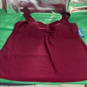 Maroon Tank Top Swimsuit